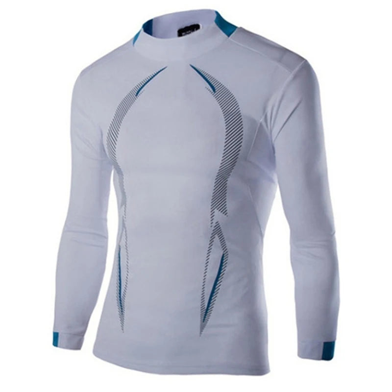 Men Long Sleeve t-Shirt Quick Drying Compression Gym t Shirt Man Oversized Casual Shirts Tops Breathable Blouse Tees Men Clothes
