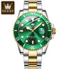 OLEVS Mens Quartz Watches Top Brand Luxury Business Waterproof Luminous Large Dial Men Wristwatches Sports Stainless Steel Watch - You Offer