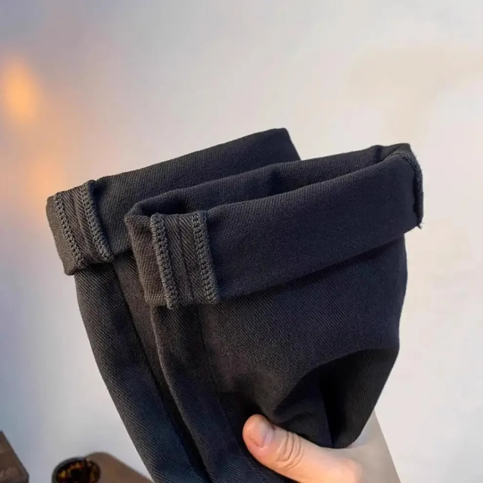 Spring Autumn Men's Elastic Slim Fit Casual Jeans Trendy Loose High End Brand Fashionable Long Trousers Popular Style - You Offer