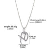 Exquisite Bubble Letter Xo Inlaid White Zircon Pendant Necklace for Men\'s Fashion Street Trend Jewelry Accessories Gift - You Offer