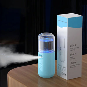 Mini Facial Nano Mist Sprayer Handy Nano Cool Spray Face Mister Steamer ,Moisturizing and Hydrating for Skin Care, Makeup