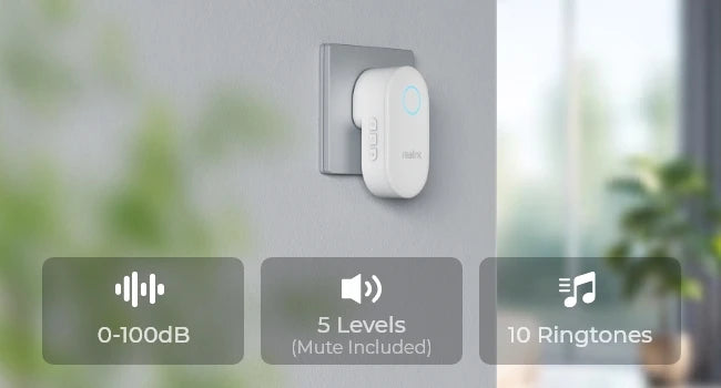 Reolink Chime Best Companion for Reolink Video Doorbell, Plug-in Solution Remote Control, Adjustable Ringtones, Volumes, Lights - You Offer