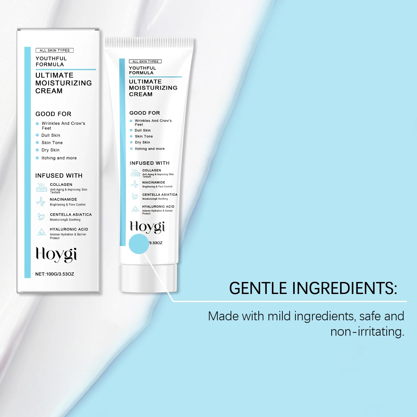 Centella Ultimate Moisturizing Cream Youthful Formula Collagen Niacinamide Centella Asiatica Hyaluronic Acid Wrinkles Spots Crea