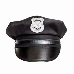 Party cop costume accessories A variety of uniform size police hats and handcuffs whistles simulation walkie-talkies