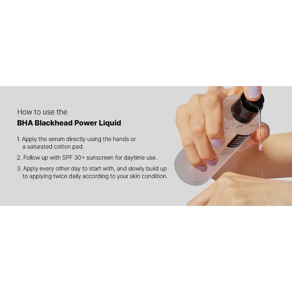 Cosrx BHA Blackhead Power Removal Snail Essence BHA Salicylic Acid Cleaning Pores Moisturizing 100ML Dark Spot Remover For Face