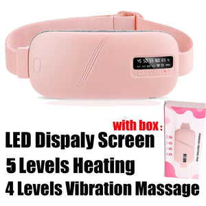 Electric Period Cramp Massager Vibrating Heating Belt for Menstrual Waist Stomach Abdominal Warm Palace Belt - You Offer