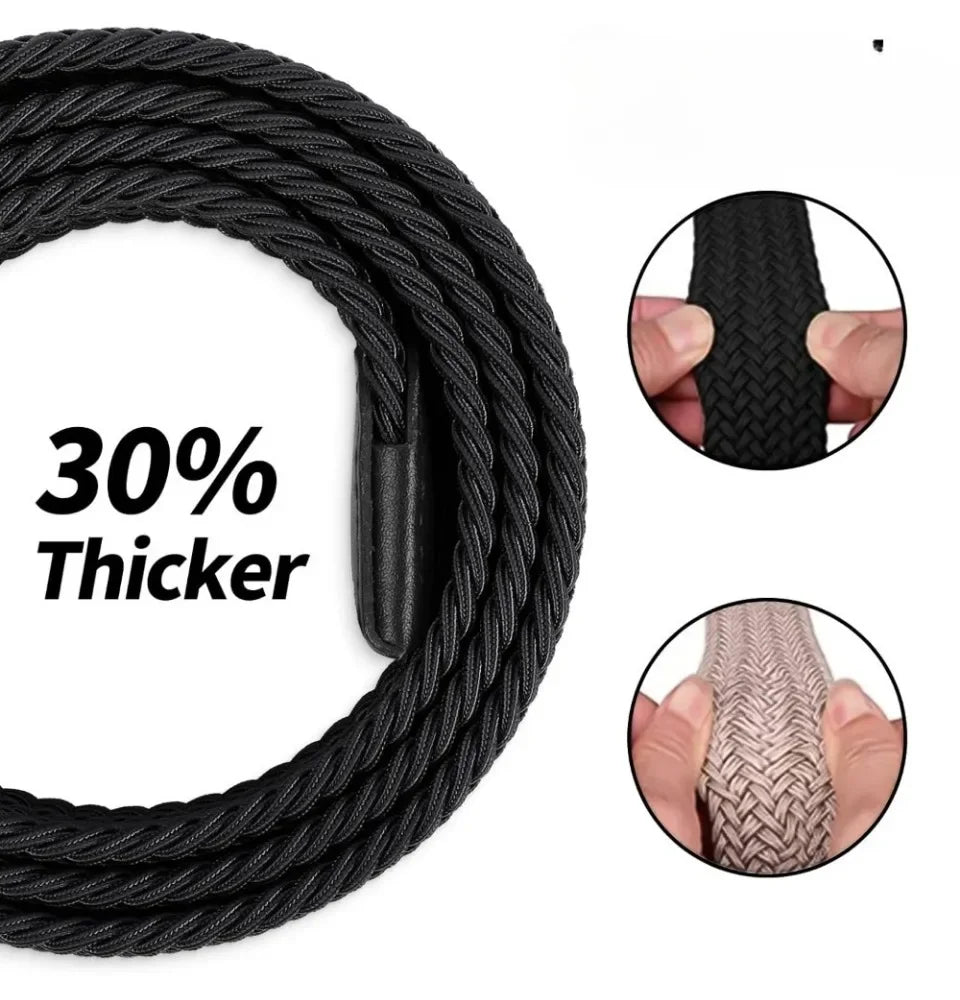 Elastic Braided Stretch Mens Golf Casual Jeans Belts Woven 1 3/8" Nylon Work Belts for Men Pants Shorts - You Offer