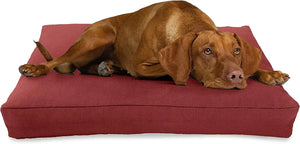 X-Large - 48 x 30 x 5 Premium Organic Hemp Dog Bed Organic Latex Fill - Removeable Cover