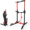 Foldable Power Tower Pull Up Bar Station, Multi-Function Adjustable Height Dip Station for Home Gym Workout, Strength Training F