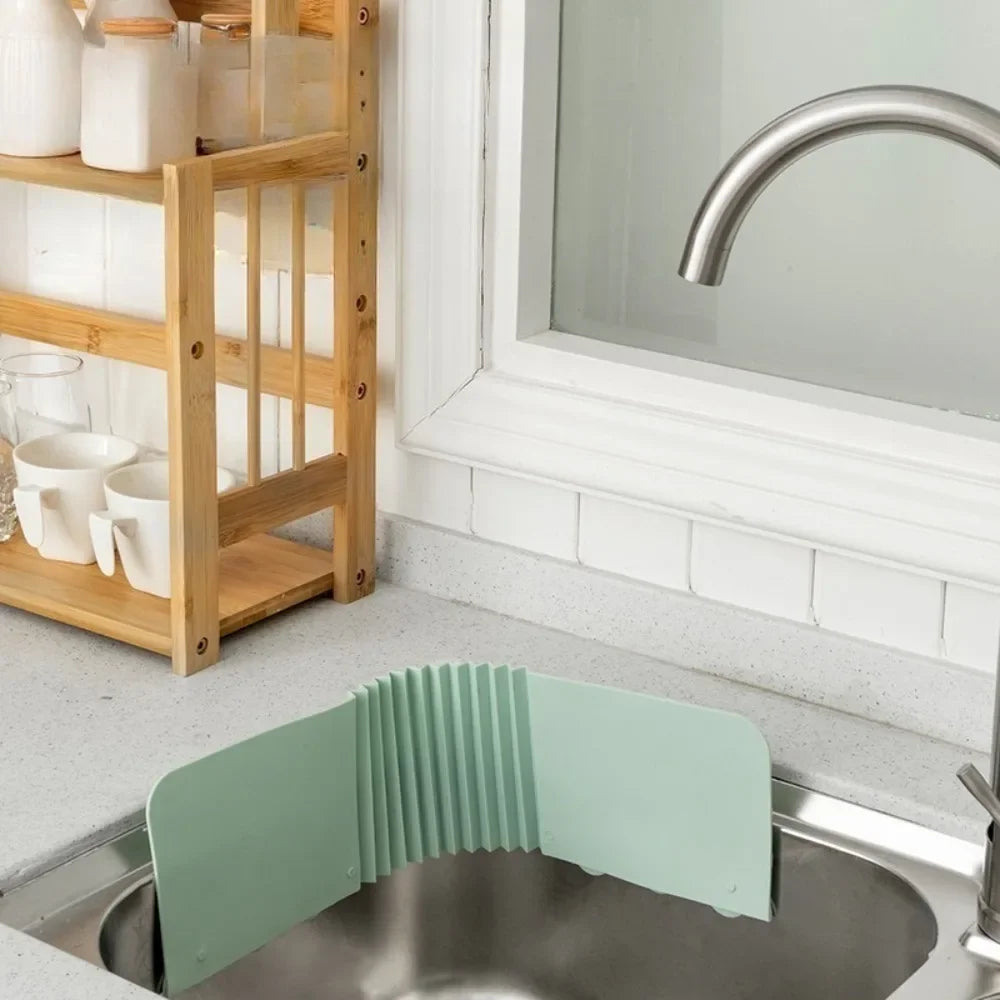 1PC Splatter Screen Bar Kitchen Sink Water Blocker Adjustable Splash Proof Board Vegetable Washing Drainage Kitchen Accessories - You Offer