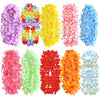 5-50Pcs Hawaiian Artificial Flower Necklace Summer Tropical Beach Birthday Party Decoration Supplies Wedding Favors for Guests
