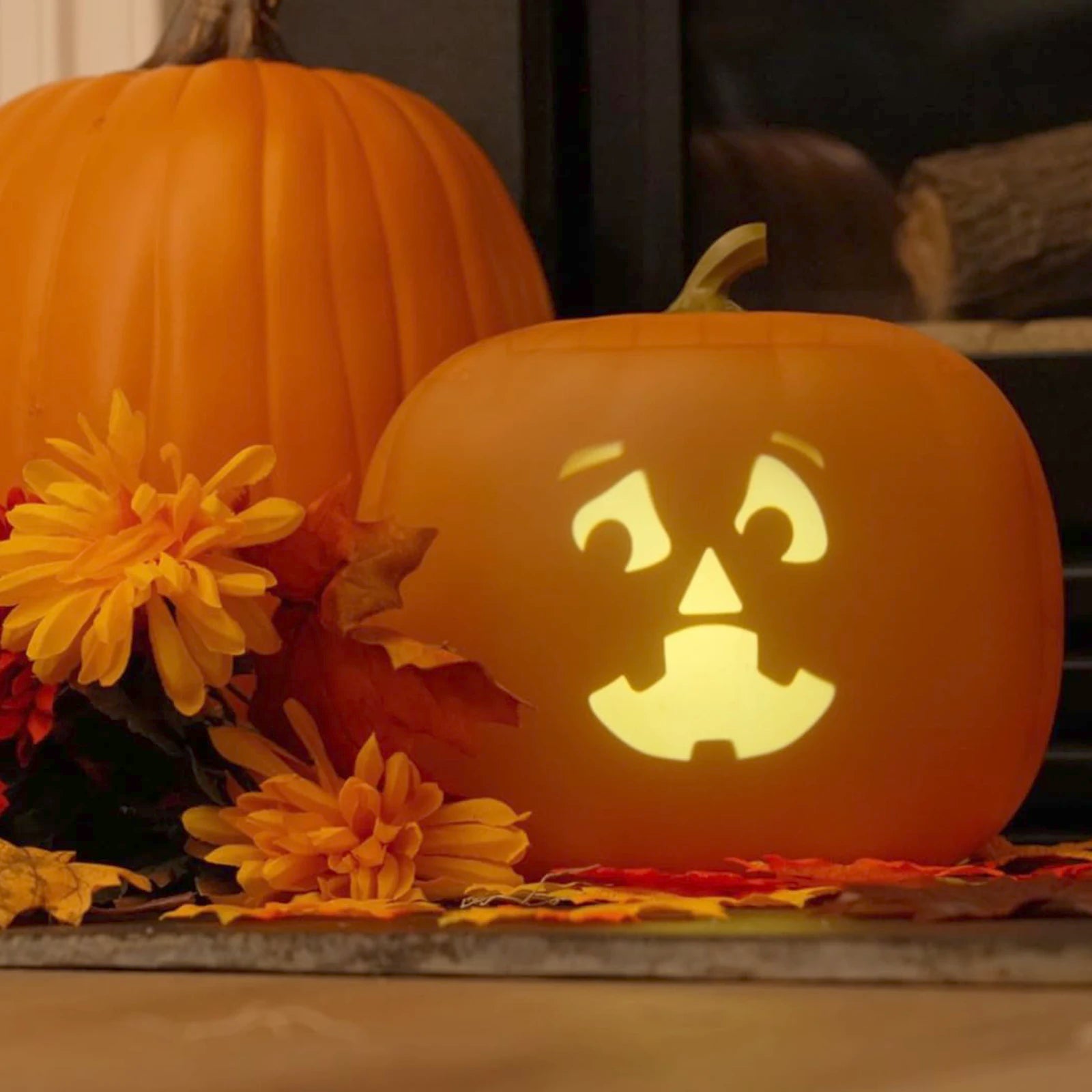 Funny Halloween Pumpkin Flash Talking Singing Animated LED Pumpkin Lamp Projection Lamp Projector Inside for Home Party Decor