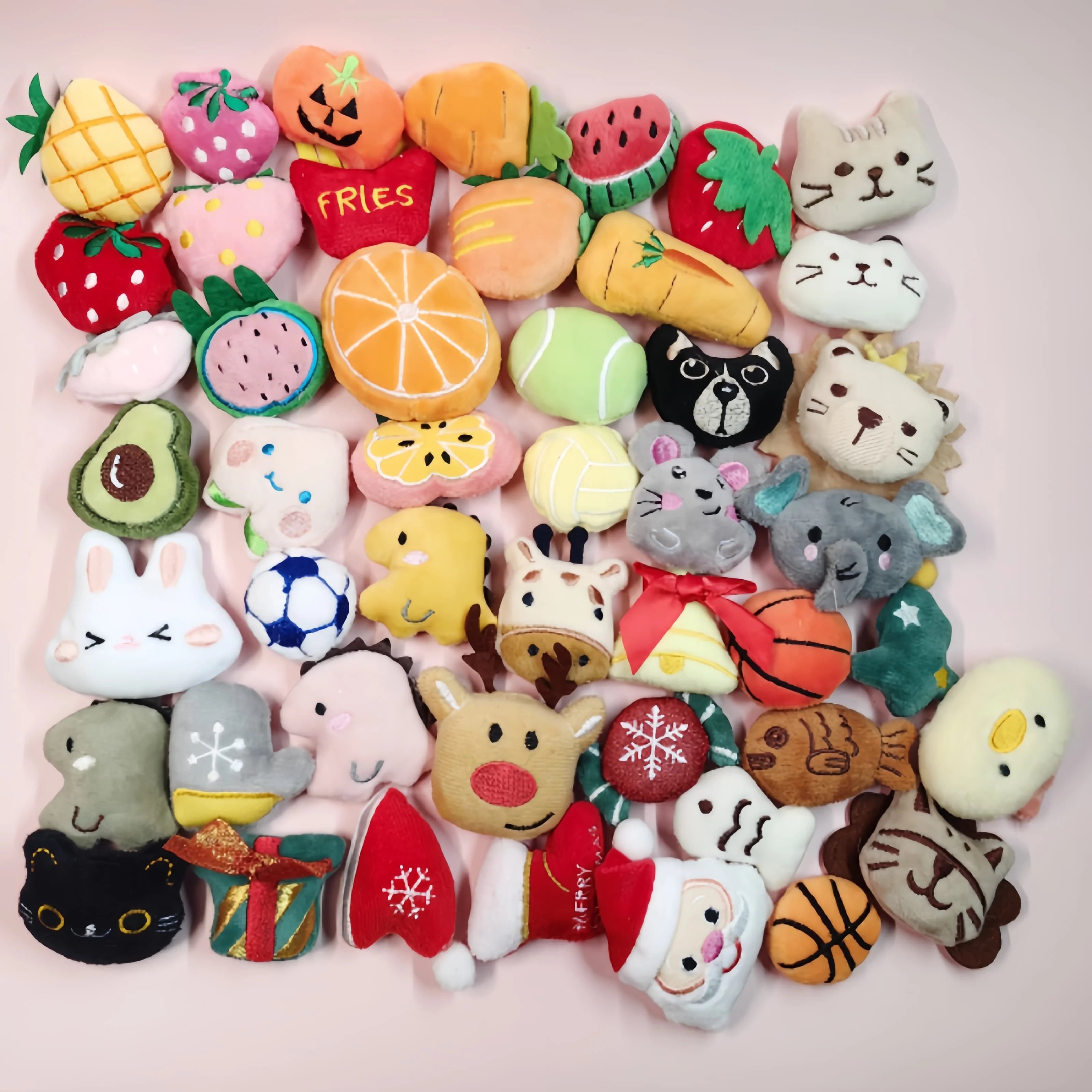 Cute Cat Toy Set With Catnip Pet Mint Plush Toy With Scent Kitten Mini Catnip Chew Toy Teeth Grinding juguete para gatos Pet Toy