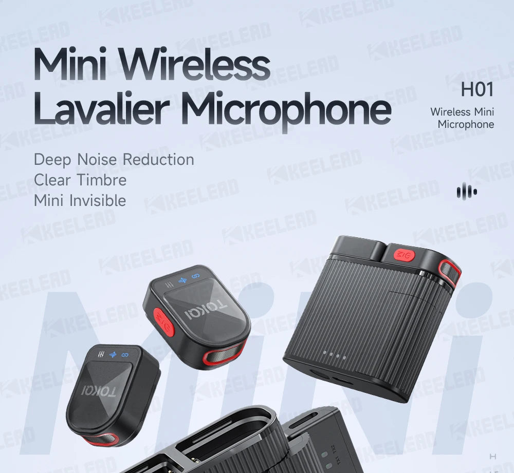 Mini Wireless Lavalier Microphone Bluetooth Magnetic Mic for Iphone Android Mobile Live Streaming Recording Vlog Video, Gaming