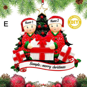 Christmas Pendant DIY Personal Family Christmas Decorations For Home 2023 Navidad Christmas Tree Hanging Ornament New Year 2024