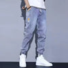 Western Style Men Streetwear Denim Jogger Pants New Spring Autumn Black Blue Cargo Jeans Men Baggy Harem Jean Trousers Plus Size - You Offer