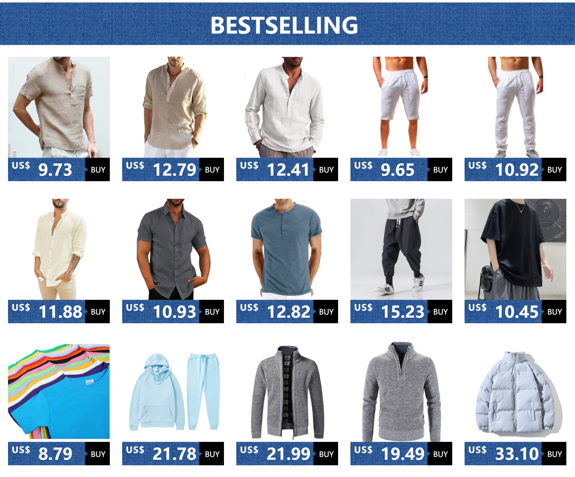 2026 New Men's Casual Blouse Cotton Linen Shirt Loose Tops Long Sleeve Tee Shirt Spring Autumn Casual Handsome Men's Shirts