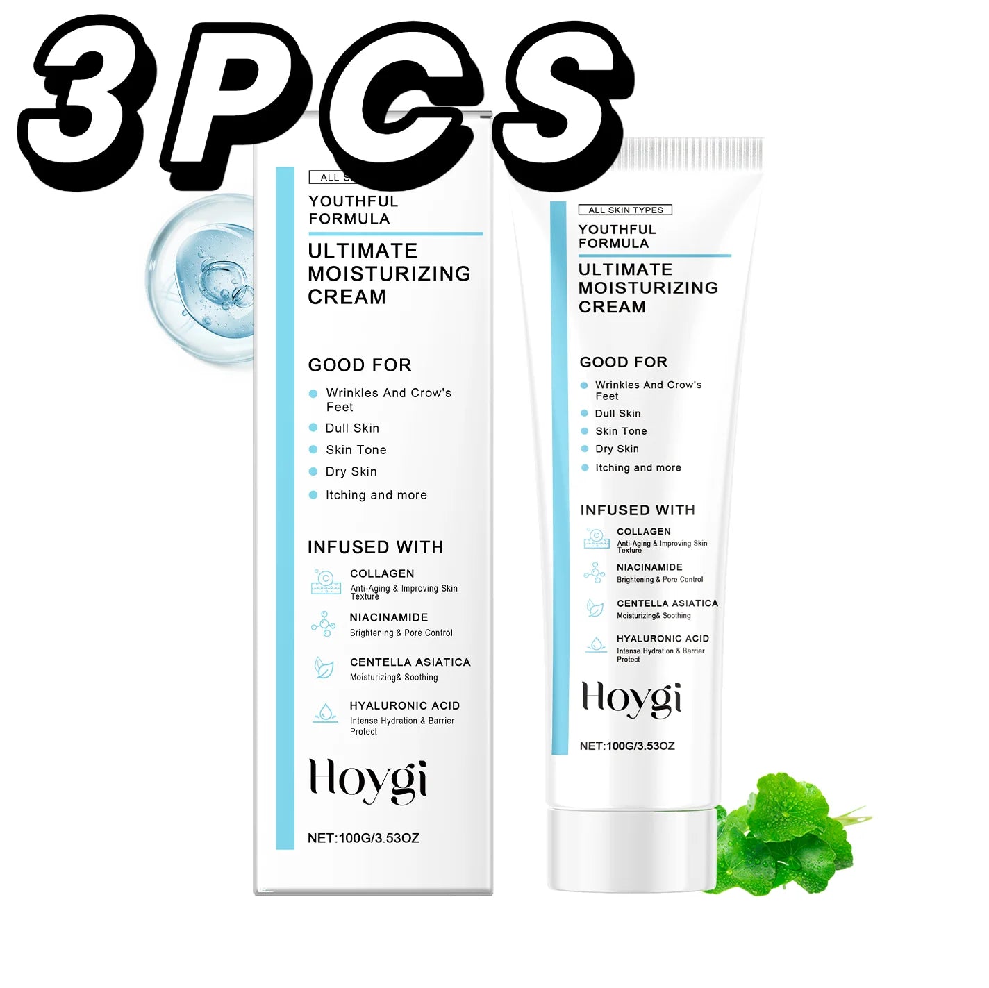 Centella Ultimate Moisturizing Cream Youthful Formula Collagen Niacinamide Centella Asiatica Hyaluronic Acid Wrinkles Spots Crea
