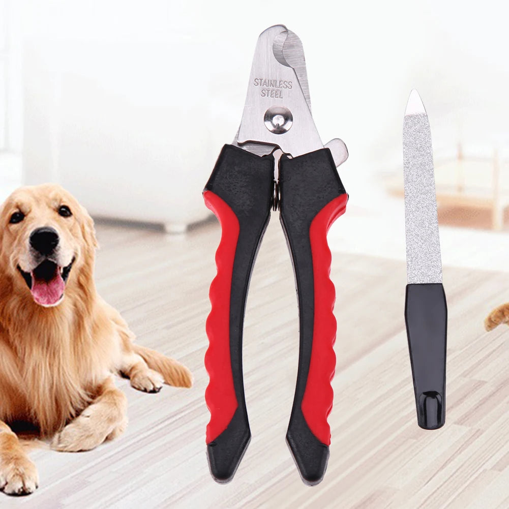 Stainless Steel Grooming Scissors with Sickle Teddy Cat Nail Clippers Multifunctional Practical Portable Eco-friendly Pet Tools