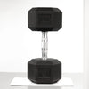 30 lbs Hex Dumbbells with Rubber Coated Hand Weights for Exercises and Fitness
