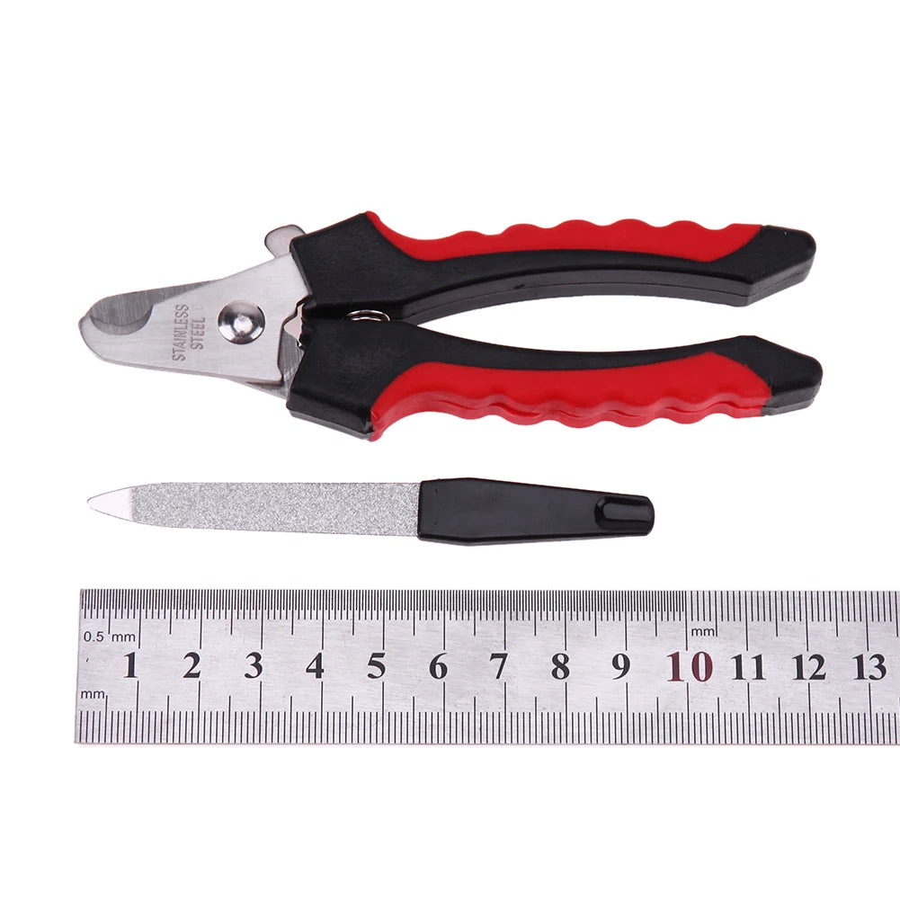 Stainless Steel Grooming Scissors with Sickle Teddy Cat Nail Clippers Multifunctional Practical Portable Eco-friendly Pet Tools