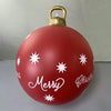 60cm Outdoor Christmas Inflatable Decorated Ball PVC Giant Big Large Balls Party Xmas Tree Decorations Toy Ball Without Light