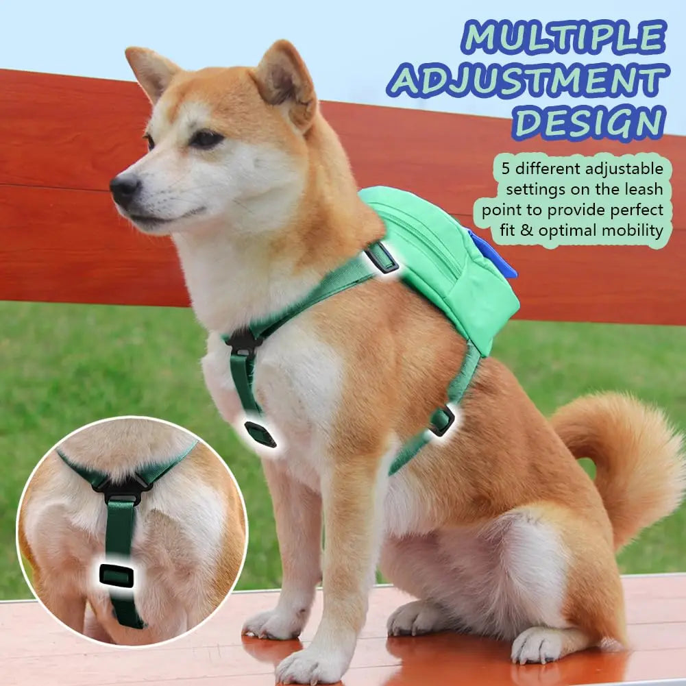 Cat and Dog Backpack Pet Traction Backpack Outdoor Travel Adjustable Pet Backpack Shoulders Pet Outing Equipment Breathable