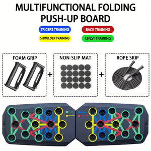 Push-up Board Set Portable Multifunctional Push-up Bar Foldable Fitness Equipment For Chest Abdomen Arms/Back Training - You Offer