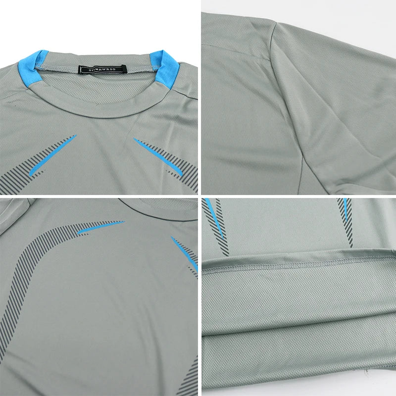 Men Long Sleeve t-Shirt Quick Drying Compression Gym t Shirt Man Oversized Casual Shirts Tops Breathable Blouse Tees Men Clothes