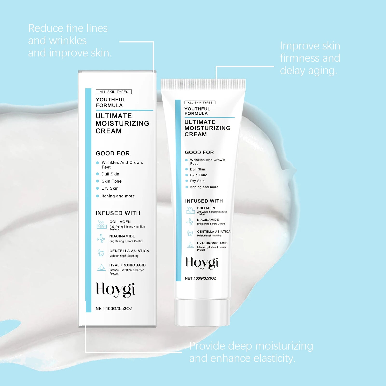 Centella Ultimate Moisturizing Cream Youthful Formula Collagen Niacinamide Centella Asiatica Hyaluronic Acid Wrinkles Spots Crea