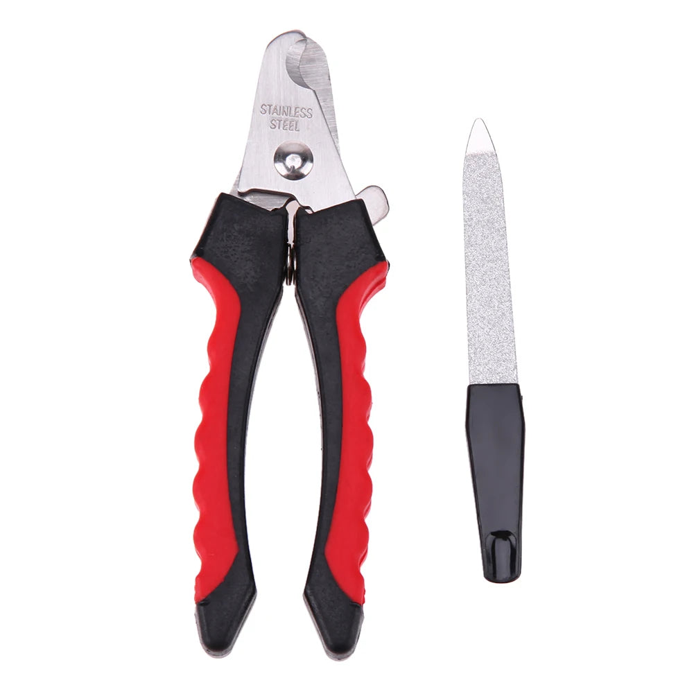 Stainless Steel Grooming Scissors with Sickle Teddy Cat Nail Clippers Multifunctional Practical Portable Eco-friendly Pet Tools