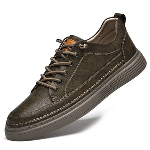 Fashion Handmade Brand Men Casual Shoes Genuine Leather Men Flats Soft Oxford Shoes Luxury Quality Outdoor Shoes Men Sneakers