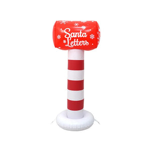 PVC Christmas Inflatable Decorations Santa Gingerbread Man Nutcracker Soldier Postbox Ornaments Christmas Outdoor Garden Decor