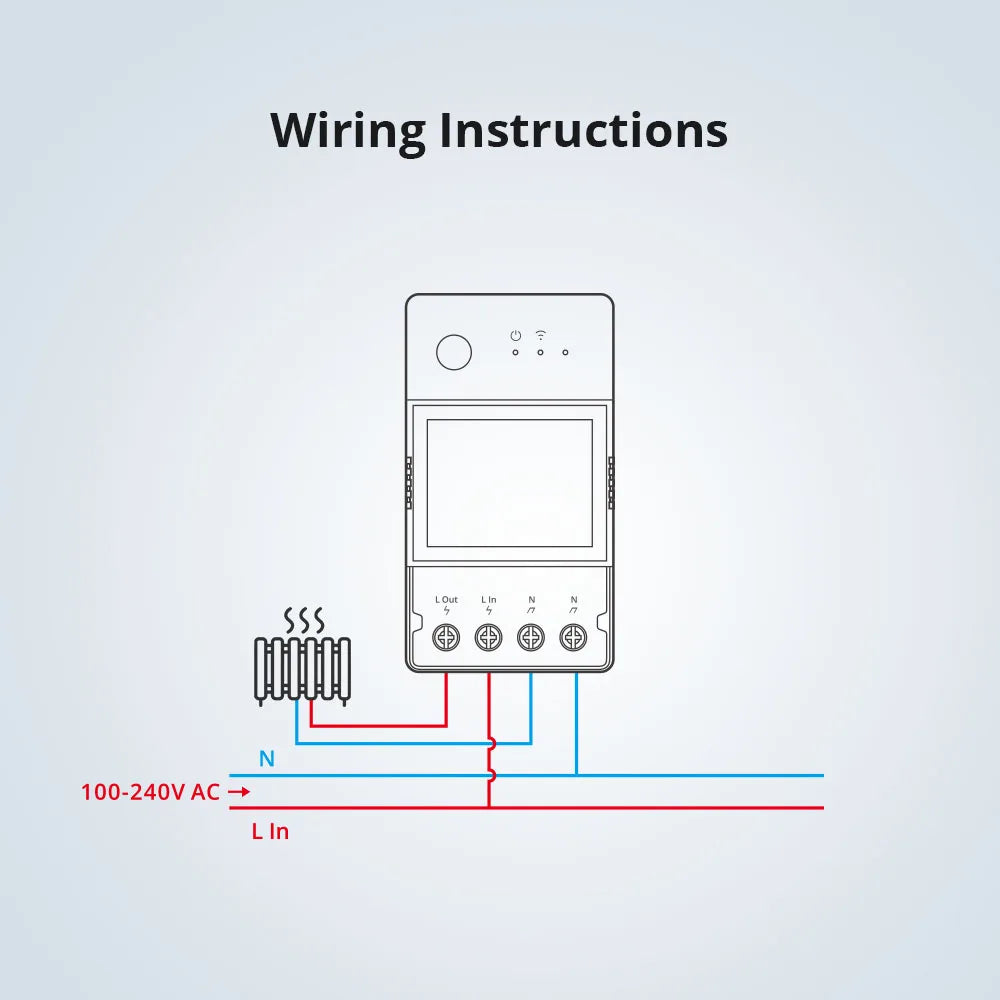 1/5PCS Itead SONOFF POW Elite Smart Wifi Power Switch 16A 20A Wireless Remote Control Switch Monitor Energy Usage via e-WeLink