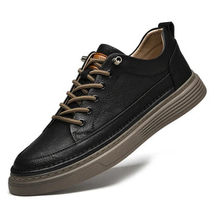 Fashion Handmade Brand Men Casual Shoes Genuine Leather Men Flats Soft Oxford Shoes Luxury Quality Outdoor Shoes Men Sneakers