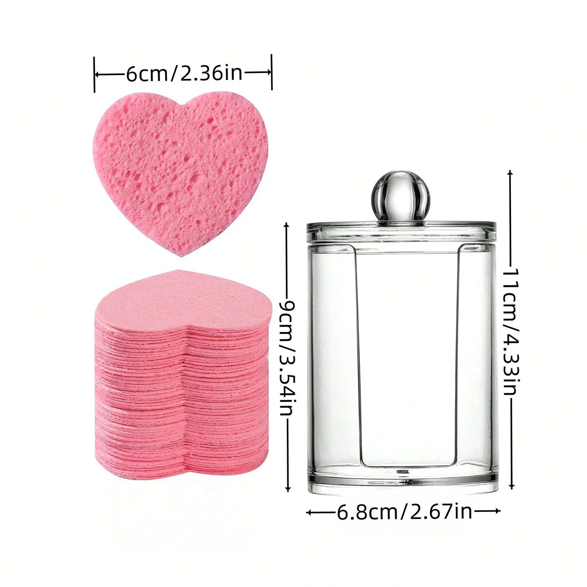 50pcs  Compressed facial sponge washcloth   For makeup removal and exfoli facial cleansing ation Mask; makeup remover