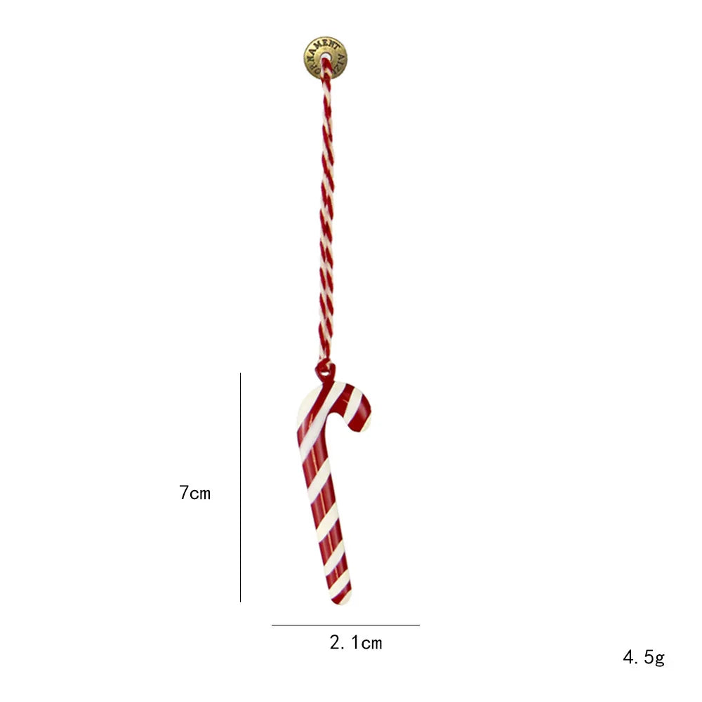 Nordic Christmas Hanging Decoration Cartoon Soldiers Angel DIY Drop Ornaments Double-sides Iron Art Xmas Tree Ornament