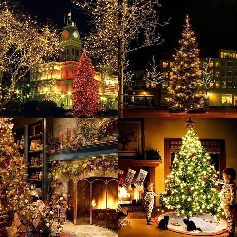 10/20/50m Outdoor LED String Lights Garland Waterproof Fairy Light Festoon Lamp Wedding Party Holiday Gardening Decoration Light