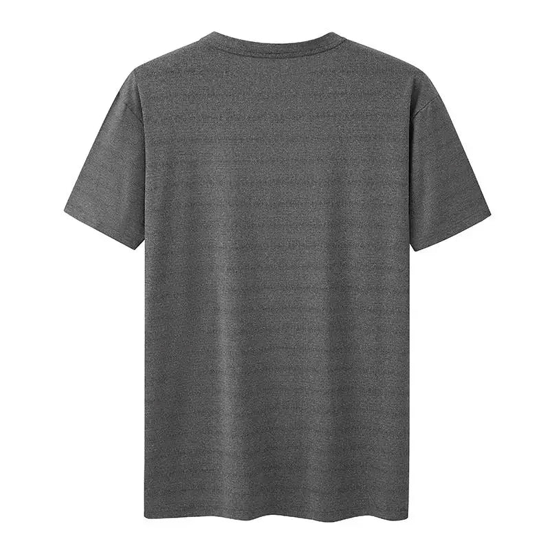 Plus Size T-Shirt Men 5XL 6XL 7XL 110-175kg Sport Quick Dry Breathable Running Gym Tees Round Neck Short Sleeve Oversized Tops