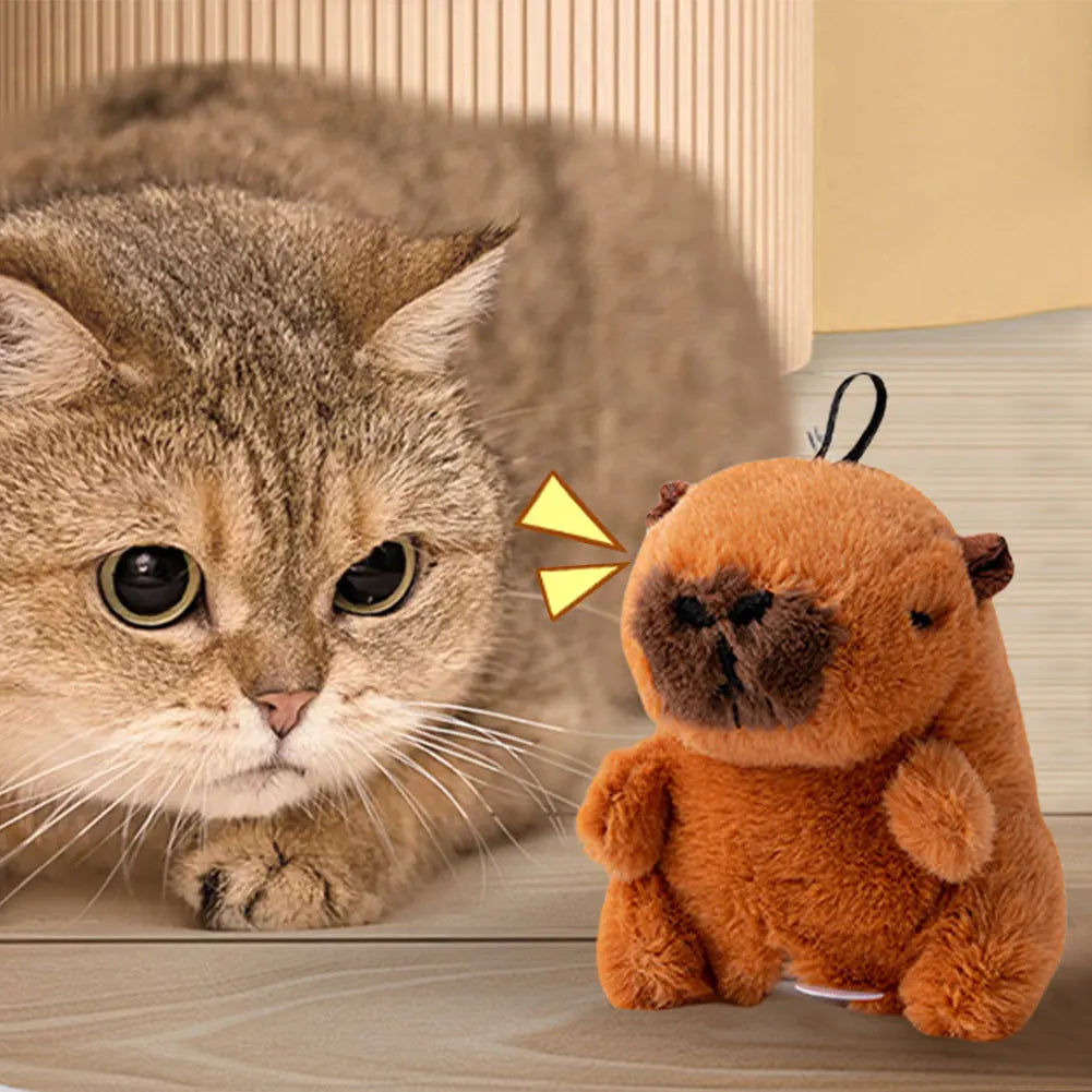 Flying Bird Cat Toy Interactive Cat Toys Kitten Chirping Bird Toy Plush Cats Pets Teasing Toys Chirping Flapping Bird(no Flying)