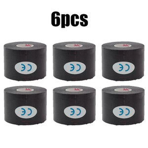1/6pcs Breathable Cotton Kinesiology Tape Sports Elastic Roll Adhesive Muscle Bandage Knee Elbow Protector Injury Pain Care Tape