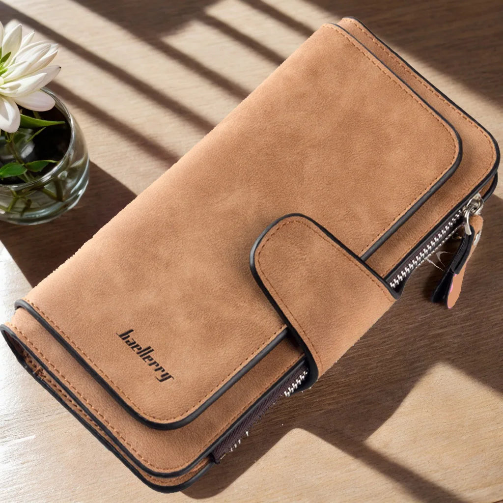 Long Wallet For Women Large Capacity Trifold Credit Card Holder Organizer Clutch Cellphone Handbag - You Offer