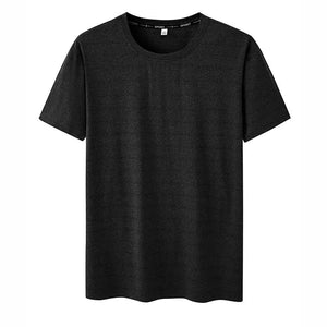 Plus Size T-Shirt Men 5XL 6XL 7XL 110-175kg Sport Quick Dry Breathable Running Gym Tees Round Neck Short Sleeve Oversized Tops