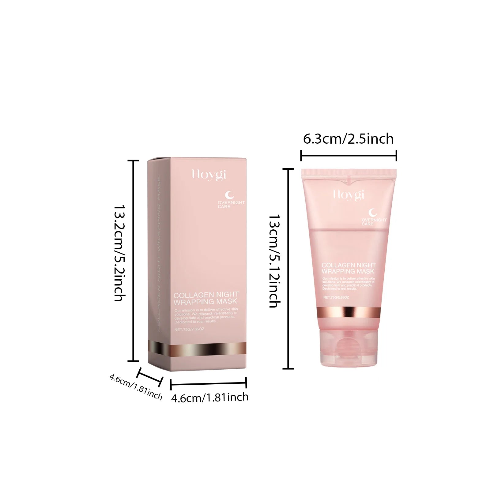Collagen Peel-off Mask Deep Hydrating Firming Fade Fine Lines Shrink Pores Brightening Overnight Wrapping Mask Face Skin Care