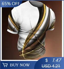 3D T-shirt men's new sports and leisure quick drying fashionable loose and comfortable clothing gym running shirt men
