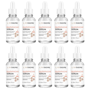 Lanthome Glutathione Whitening Serum Fade Black Dark Spots Vitamin C Defects Reduce Facial Oil Brightening Firming For Women