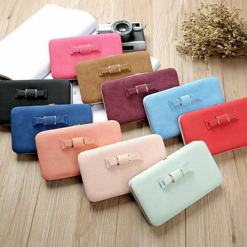 Fashion Women Clutch Wallet Long Card Holder Case Purse Cellphone Case Handbag With Wristlet - You Offer