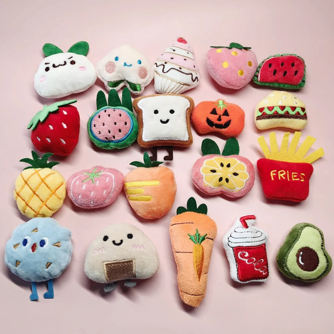 Cute Cat Toy Set With Catnip Pet Mint Plush Toy With Scent Kitten Mini Catnip Chew Toy Teeth Grinding juguete para gatos Pet Toy