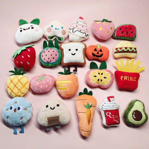 Cute Cat Toy Set With Catnip Pet Mint Plush Toy With Scent Kitten Mini Catnip Chew Toy Teeth Grinding juguete para gatos Pet Toy