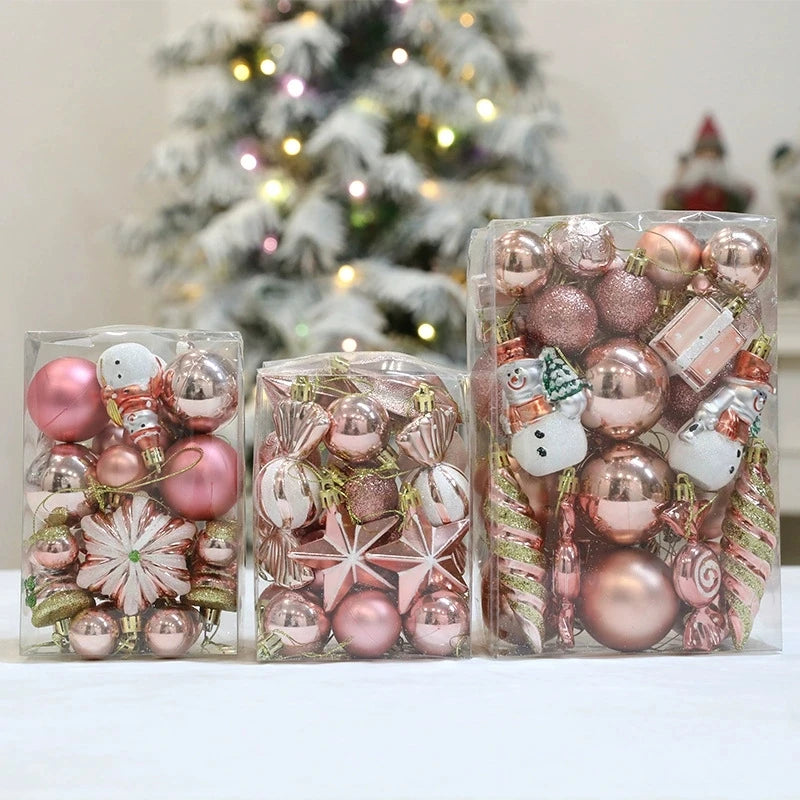 29/20Pcs Christmas Tree Balls Hanging Pendant Candy Cane Pine Cone Ornament Set Christmas Home Decoration 2026 Navidad New Year